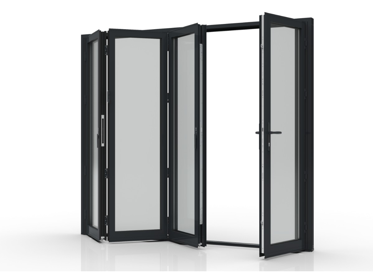 BF73 bi-folding door system — open configuration